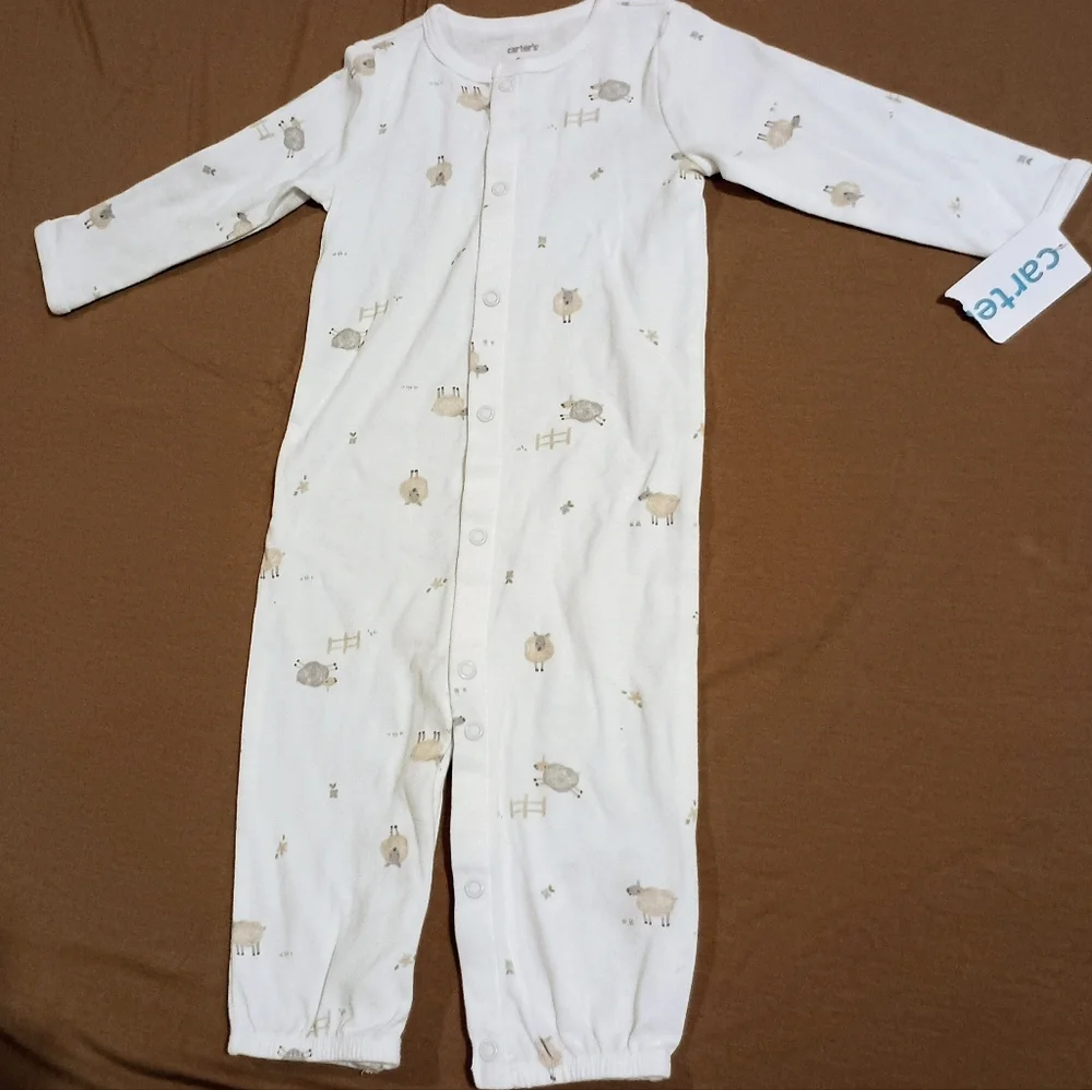 NWT Carter's Jumping Sheep Sleeper